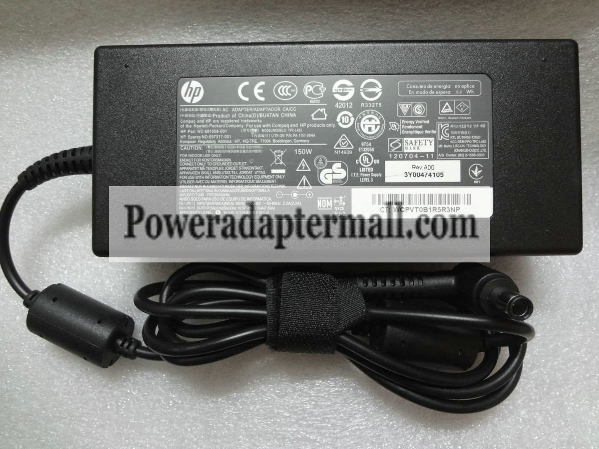Genuine 19.5V 7.69A HP Envy All-in-One 20 23 AC Adapter charger